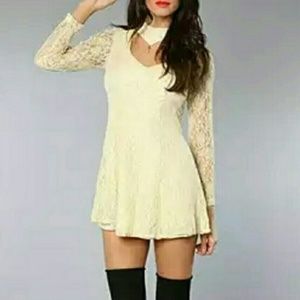 UNIF Lace Choker Dress